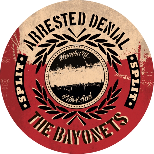 Arrested Denial Motiv 4 Anstecker mit Sicherheitsnadel Ø 25 mm