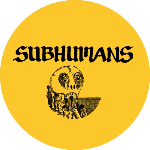 Subhumans Motiv H Anstecker mit Sicherheitsnadel Ø 25 mm