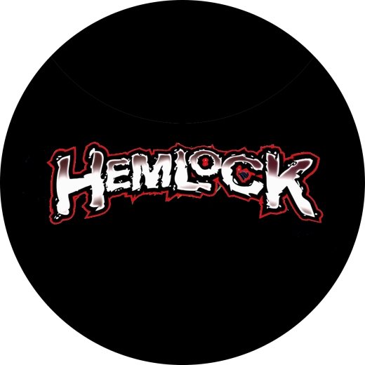 Hemlock Motiv 1 Anstecker mit Sicherheitsnadel Ø 25 mm