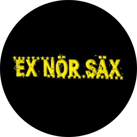 Ex Nör Säx Motiv 1 Anstecker mit Sicherheitsnadel Ø 25 mm