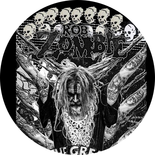 Rob Zombie Motiv 1 Anstecker mit Sicherheitsnadel Ø 25 mm