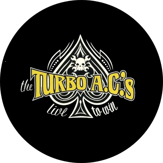 Turbo A.C.´s Motiv 5 Anstecker mit Sicherheitsnadel Ø 25mm