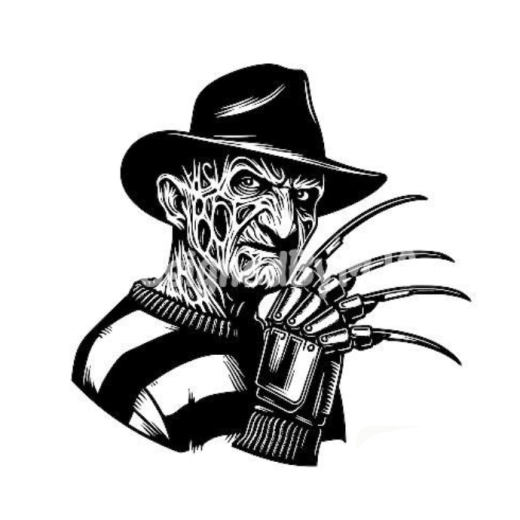 Horror Freddy Krüger Nightmare On Elm Street Motiv 2 Anstecker mit Sicherheitsnadel Ø 25 mm