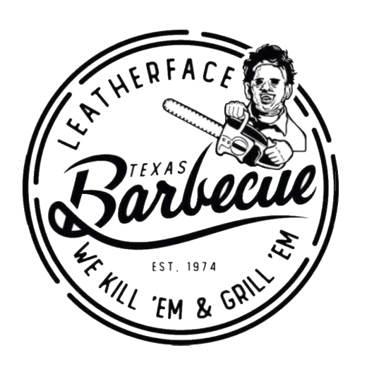 Horror Texas Barbecue Motiv 2 Anstecker mit Sicherheitsnadel Ø 25 mm