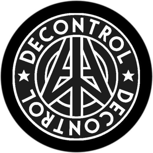 Decontrol Motiv 2 Anstecker mit Sicherheitsnadel Ø 25 mm