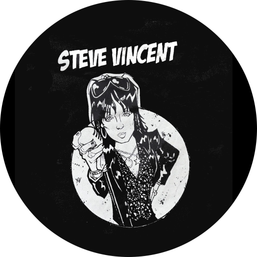 Vincent, Steve Vincent Motiv 1 Anstecker mit Sicherheitsnadel Ø 25 mm