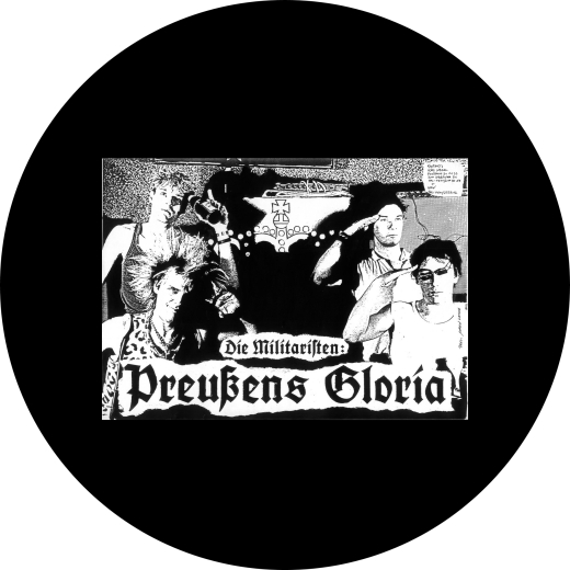 Preußens Gloria Motiv 4 Anstecker mit Sicherheitsnadel Ø 25 mm