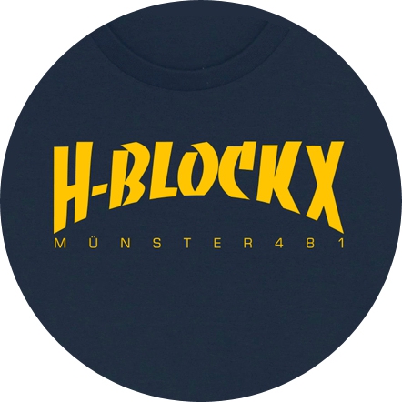 H-Blockx Motiv 1 Anstecker mit Sicherheitsnadel Ø 25 mm