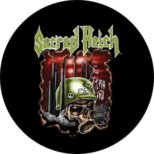 Sacred Reich Motiv 2 Anstecker mit Sicherheitsnadel Ø 25 mm