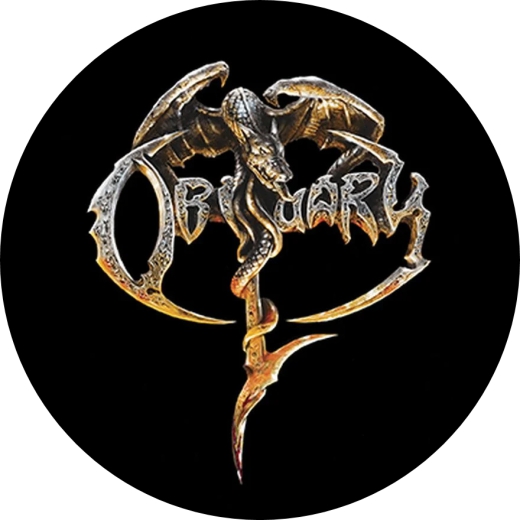 Obituary Motiv 1 Anstecker mit Sicherheitsnadel Ø 25 mm