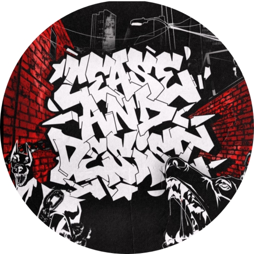 Cease And Desist Motiv 1 Anstecker mit Sicherheitsnadel Ø 25 mm