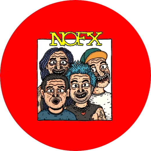 NOFX Motiv 12 Anstecker mit Sicherheitsnadel Ø 25 mm