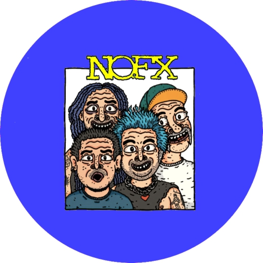 NOFX Motiv 13 Anstecker mit Sicherheitsnadel Ø 25 mm