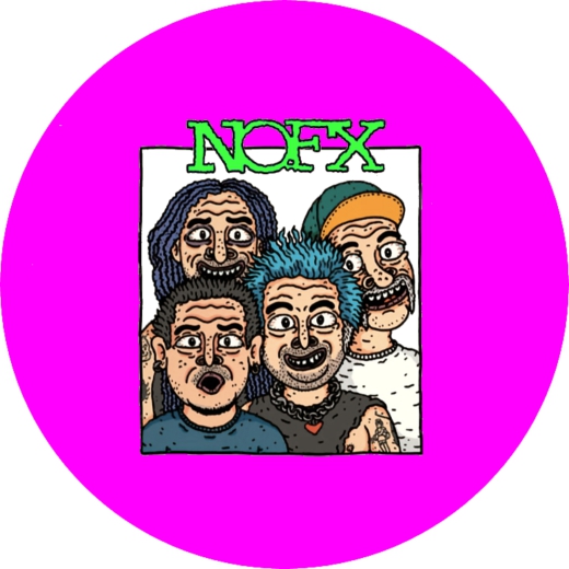 NOFX Motiv 14 Anstecker mit Sicherheitsnadel Ø 25 mm