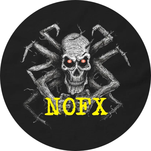NOFX Motiv 17 Anstecker mit Sicherheitsnadel Ø 25 mm