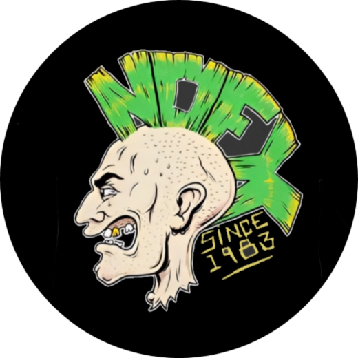 NOFX Motiv 21 Anstecker mit Sicherheitsnadel Ø 25 mm