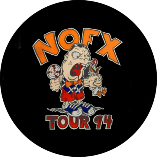 NOFX Motiv 23 Anstecker mit Sicherheitsnadel Ø 25 mm