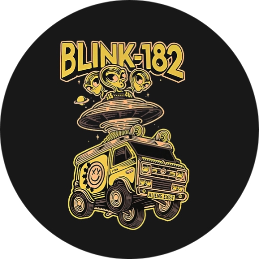 Blink-182 Motiv 2 Anstecker mit Sicherheitsnadel Ø 25 mm
