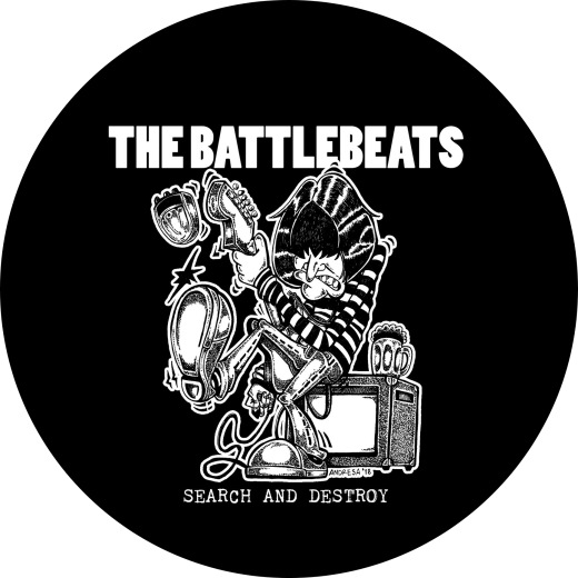 Battlebeats, The Battlebeats Motiv 1 Anstecker mit Sicherheitsnadel Ø 25 mm