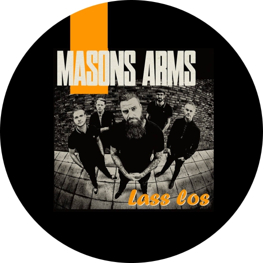 Masons Arms Motiv 2 Anstecker mit Sicherheitsnadel Ø 25 mm