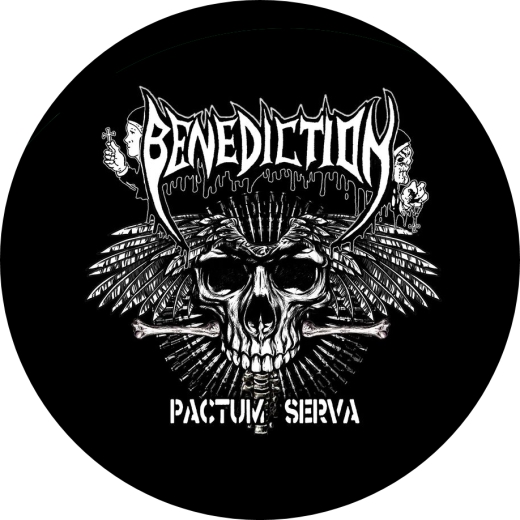 Benediction Motiv 4 Anstecker mit Sicherheitsnadel Ø 25 mm