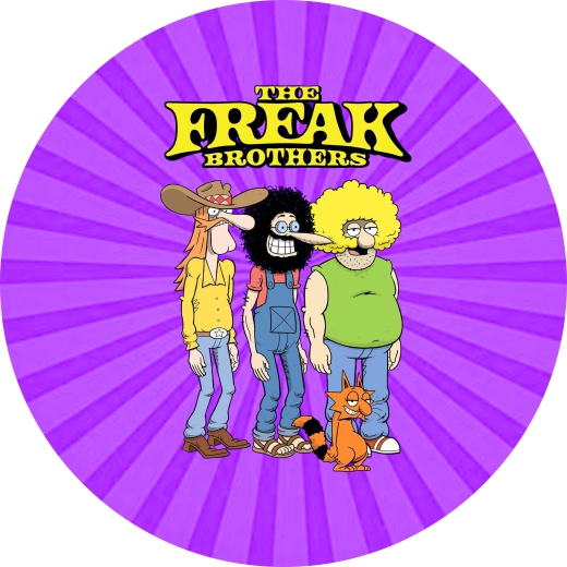 Freak Brothers, The Fabulous Furry Motiv 1 Anstecker mit Sicherheitsnadel Ø 25 mm