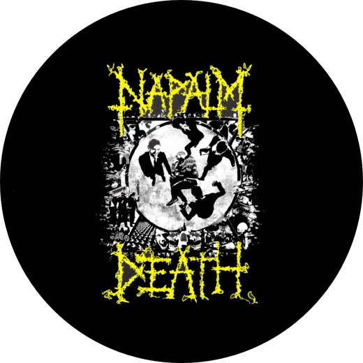 Napalm Death Motiv 4 Anstecker mit Sicherheitsnadel Ø 25mm