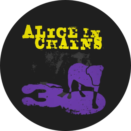 Alice In Chains Motiv 1 Anstecker mit Sicherheitsnadel Ø 25 mm