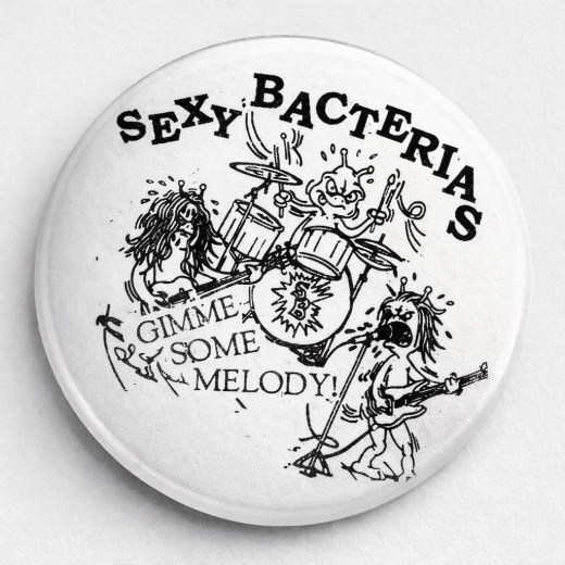 Sexy Bacterias Motiv 1 Anstecker mit Sicherheitsnadel Ø 25 mm