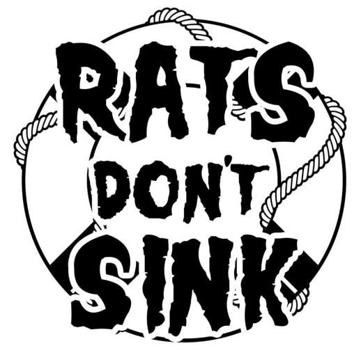 Rats Don´t Sink Motiv 1 Anstecker mit Sicherheitsnadel Ø 25 mm