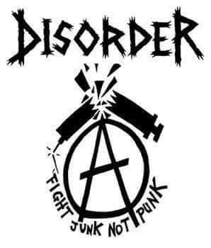 Disorder Motiv D Anstecker mit Sicherheitsnadel Ø 25mm