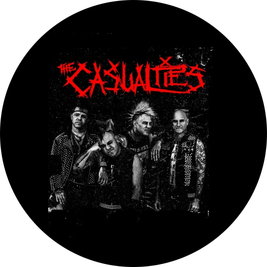 Casualties, The Casualties Motiv 4 Anstecker mit Sicherheitsnadel Ø 25mm