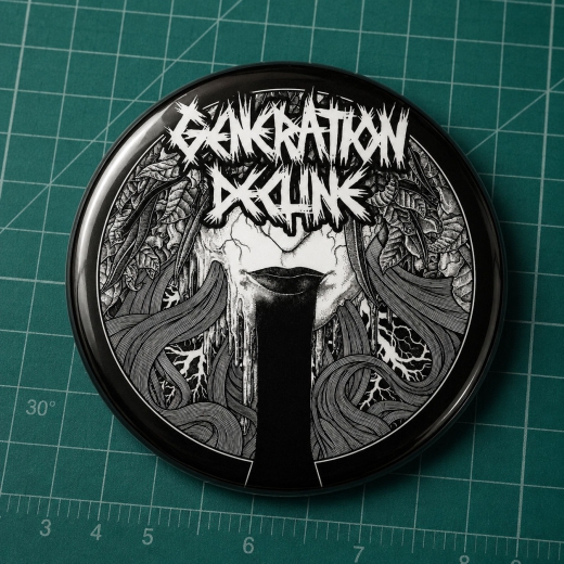 Generation Decline Motiv 1 Anstecker mit Sicherheitsnadel Ø 25 mm