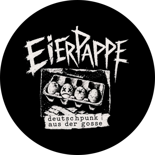 Eierpappe Motiv 1 Anstecker mit Sicherheitsnadel Ø 25 mm