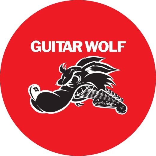 Guitar Wolf Motiv 1 Anstecker mit Sicherheitsnadel Ø 25 mm