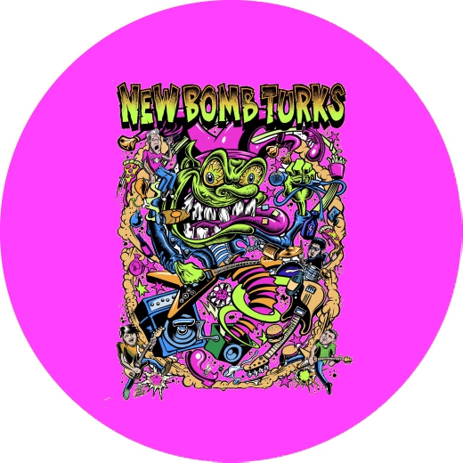New Bomb Turks, The New Bomb Turks Motiv 9 Anstecker mit Sicherheitsnadel Ø 25 mm
