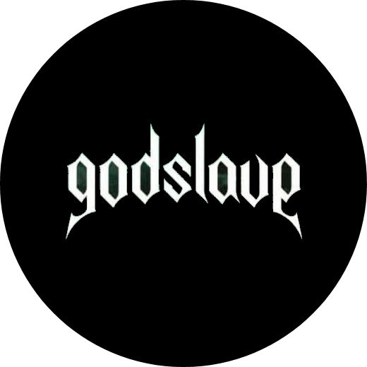 Godslave Motiv 1 Anstecker mit Sicherheitsnadel Ø 25 mm