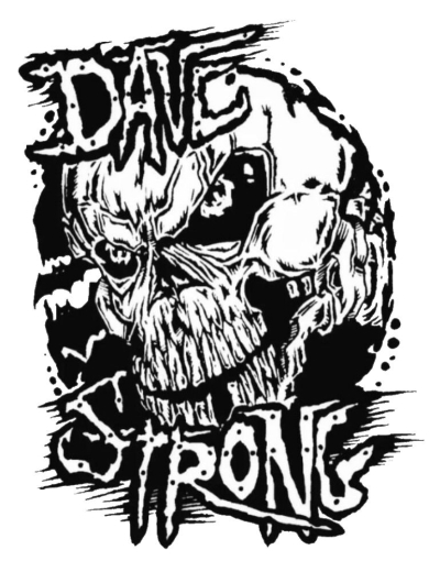 Dave Strong Motiv 3 Anstecker mit Sicherheitsnadel Ø 25 mm