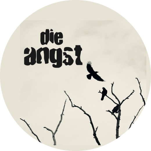 Die Angst Motiv 1 Anstecker mit Sicherheitsnadel Ø 25 mm