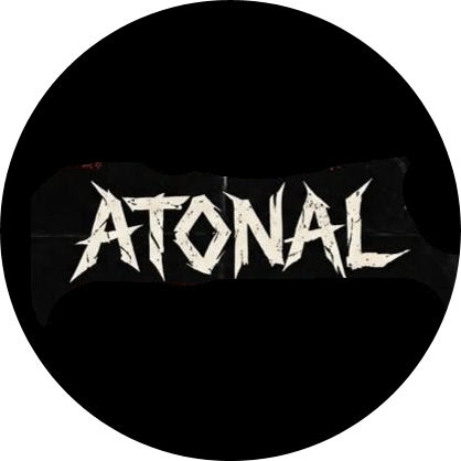 Atonal Motiv 3 Anstecker mit Sicherheitsnadel Ø 25 mm
