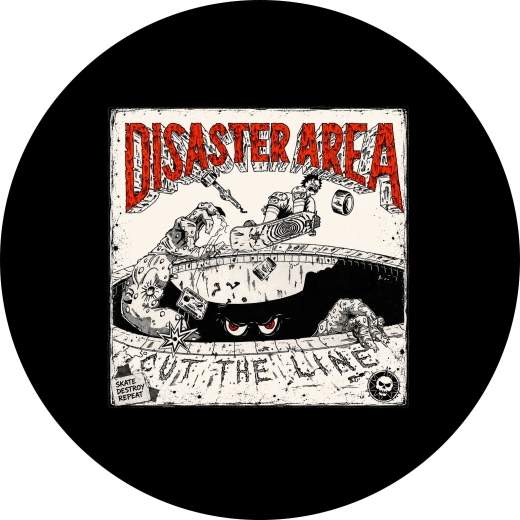 Disaster Area Motiv 2 Anstecker mit Sicherheitsnadel Ø 25 mm