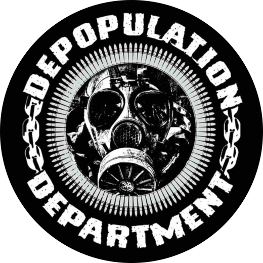 Depopulation Department Motiv 2 Anstecker mit Sicherheitsnadel Ø 25 mm