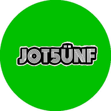 Jot5ünf Motiv 1 Anstecker mit Sicherheitsnadel Ø 25 mm