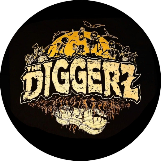 Diggerz, The Diggerz Motiv 1 Anstecker mit Sicherheitsnadel Ø 25 mm