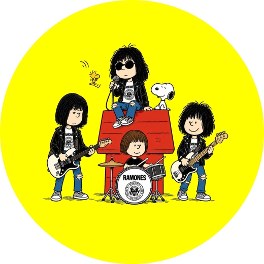 Ramones, The Ramones Motiv 44 Peanuts Anstecker mit Sicherheitsnadel Ø 25mm
