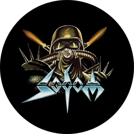 Sodom Motiv 5 Anstecker mit Sicherheitsnadel Ø 25 mm