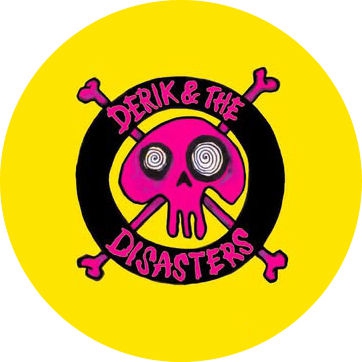 Derik & The Disasters Motiv 1 Anstecker mit Sicherheitsnadel Ø 25 mm