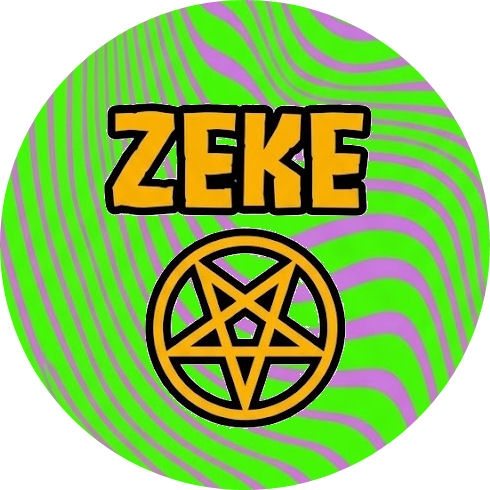 Zeke Motiv 4 Anstecker mit Sicherheitsnadel Ø 25mm