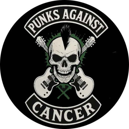 Punks Against Cancer Motiv 2 Anstecker mit Sicherheitsnadel Ø 25 mm