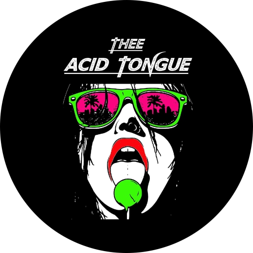Thee Acid Tongue Motiv 1 Anstecker mit Sicherheitsnadel Ø 25 mm